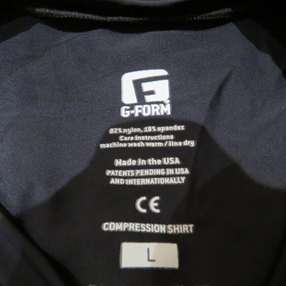 G-FORM PRO-X Compression Shirt in Charcoal Black Motorcycle Sport Biking Skiing - Picture 15 of 15